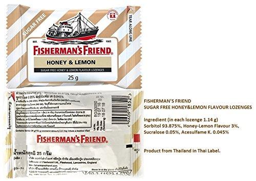 Fishermans Fisherman's Friend Honey Lemon Lozenges 25g, (Pack of 6)
