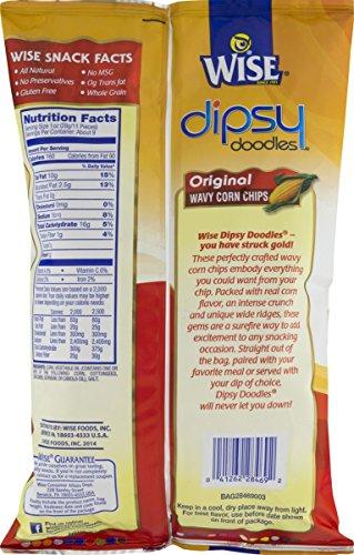 Wise Wise Foods Original Dipsy Doodles Wavy Corn Chips 9.25 oz. Bag (4 Bags)