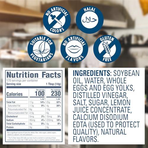 HELLMANN'S Hellmann\'s Real Mayonnaise Mini Jars, Condiment for Sandwiches, Salads, Mayo Made with 100% Cage Free Eggs, Gluten Free, 1.2 oz, Pack of 72