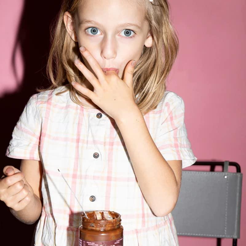 Cravers Cravers Cacao Hazelnut Spread - No Sugar Added, Vegan, Palm Oil Free & Non-GMO, Creamy Chocolate Spread | 12 oz Jar | High Protein, Kosher, Gluten Free