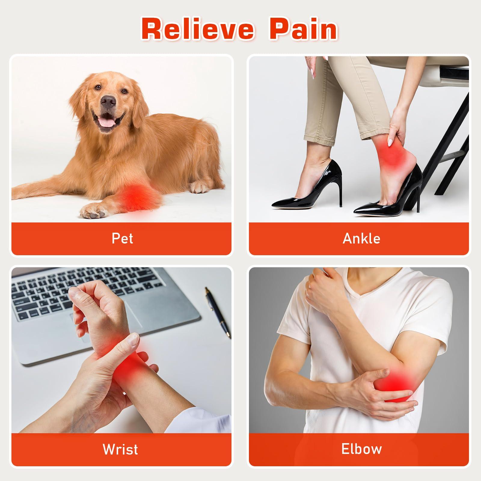 Viconor Viconor Red Light Therapy Lamp 4 Head Infrared Light Therapy for Body Device,Red Light Therapy for Neck, Near Infrared Light Therapy Belt Wearable