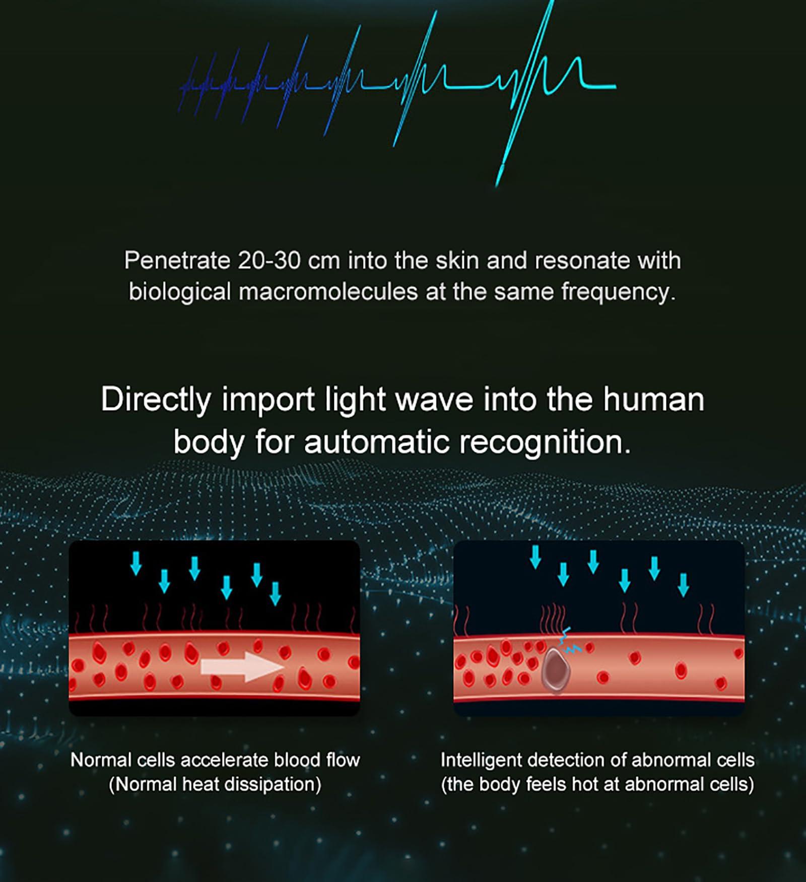 McbeAn McbeAn Terahertz Physiotherapy Device, Open Up Circulation Within The Body, Dredge The Meridians, Helps The Body Repair Itself and Relieves Body Pain and Skin Diseases, for Home Salon Spa Club