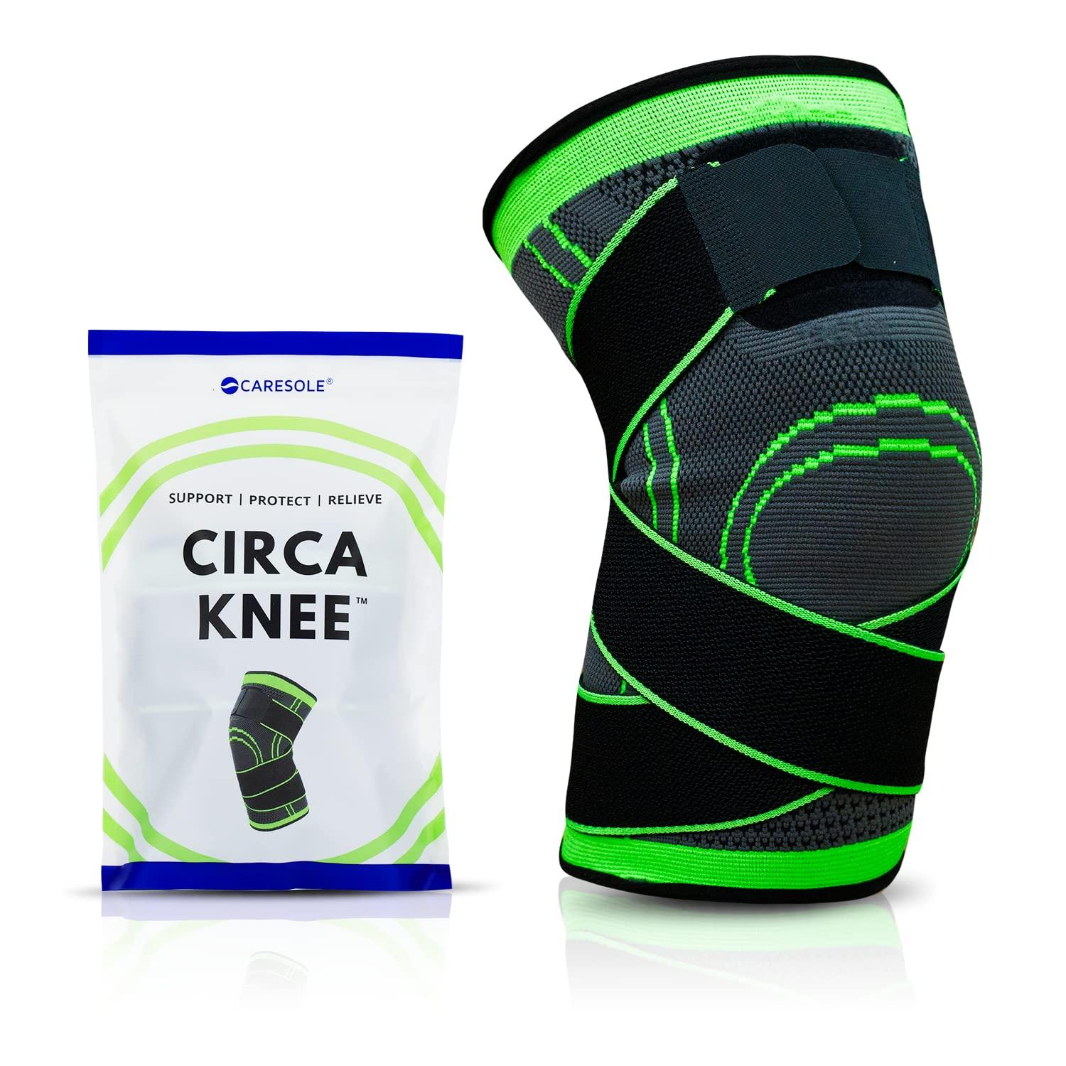 CARESOLE CARESOLE Circa Knee Sleeve - (x1) Medium Compression Knee Sleeves for Men and Women | Knee Compression Brace for Tired and Achy Knees | Comfortable, Lightweight Knee Sleeves Running and Sports