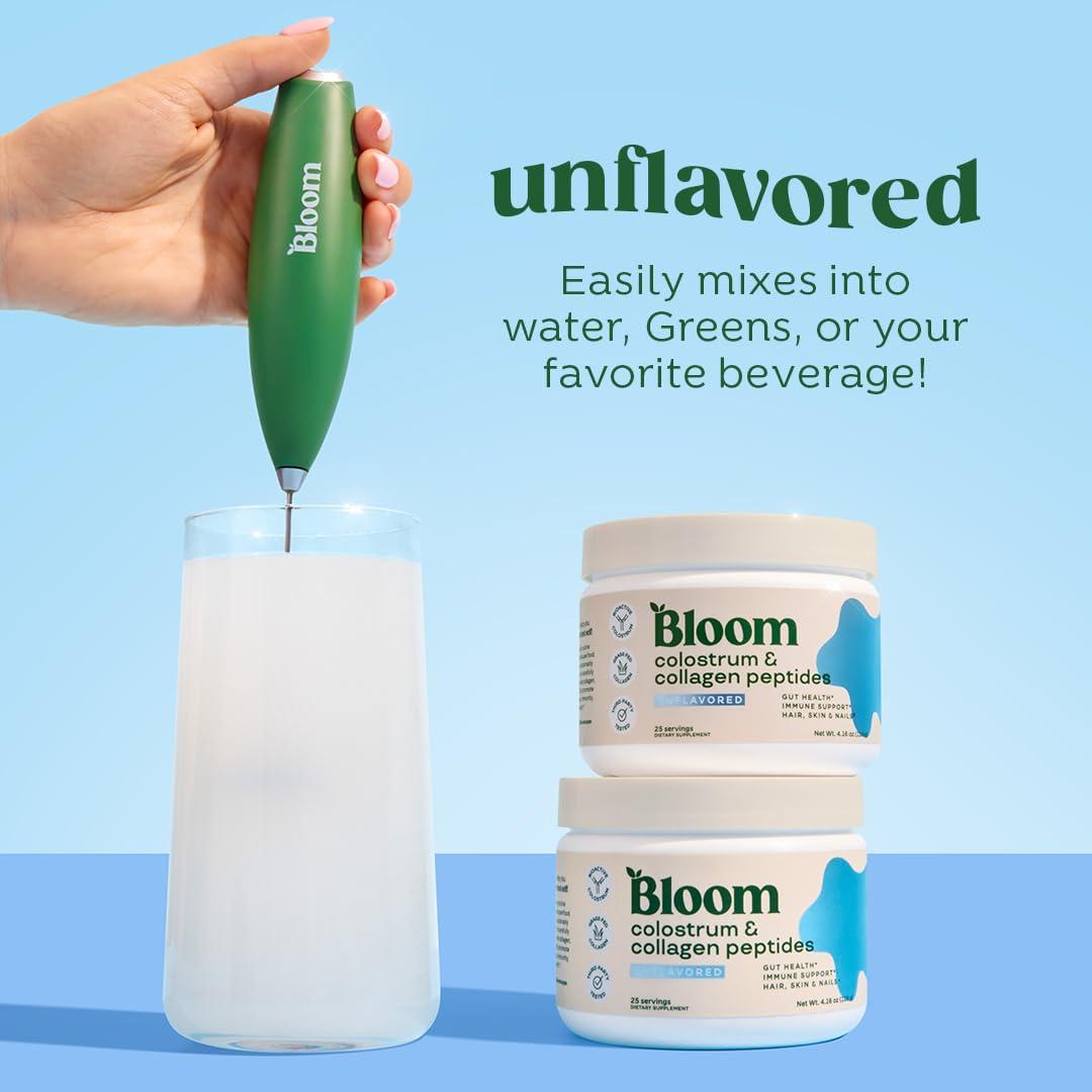 Bloom Nutrition Bloom Nutrition Superfood Greens Powder, Digestive Enzymes with Probiotics and Prebiotics, Gut Health, Bloating Relief, Mango + Bovine Colostrum Powder | Pure 40% IgG Premium Colostrum