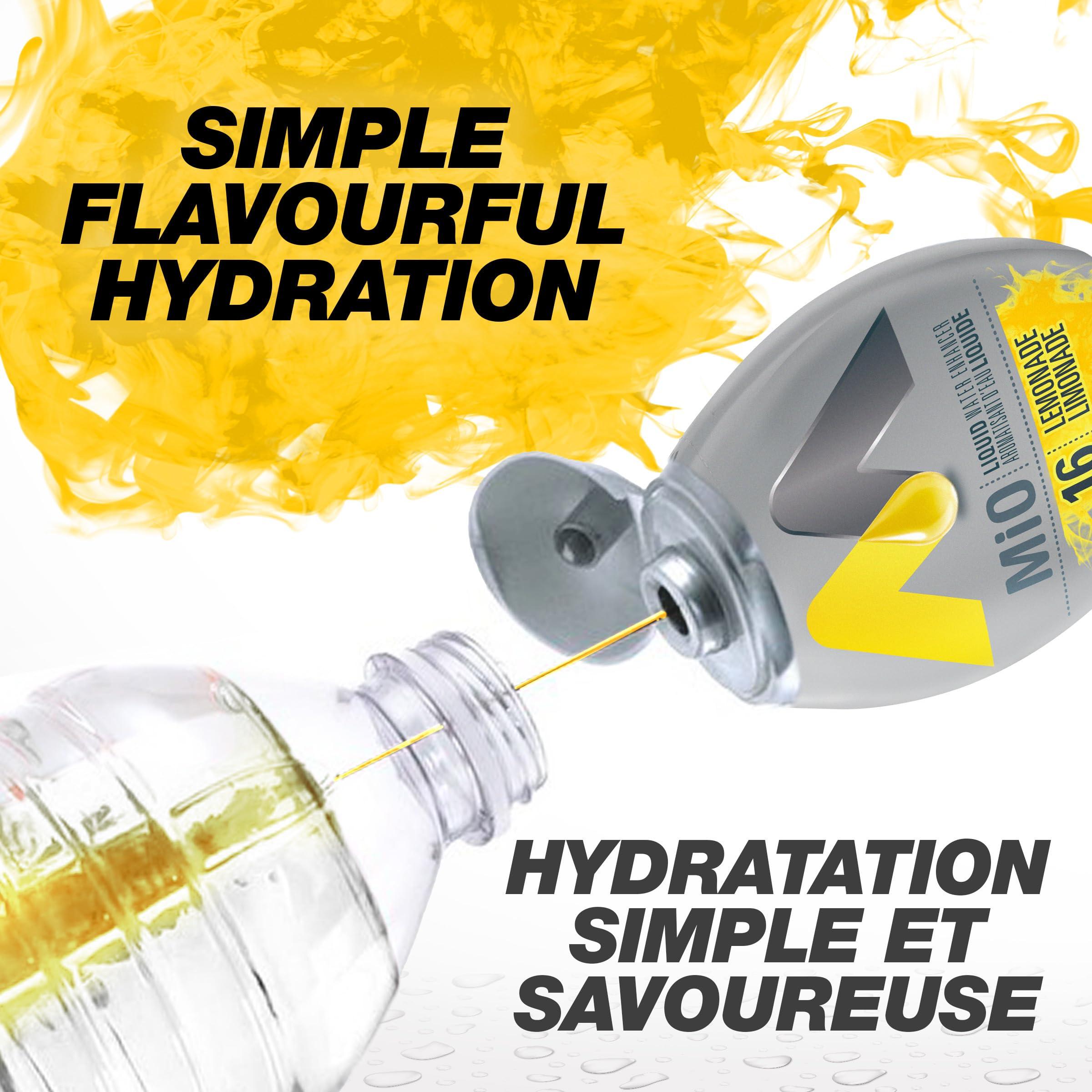 Mio MIO Liquid Water Enhancer - Lemonade, 12ct, 48ml Each (Imported from Canada)