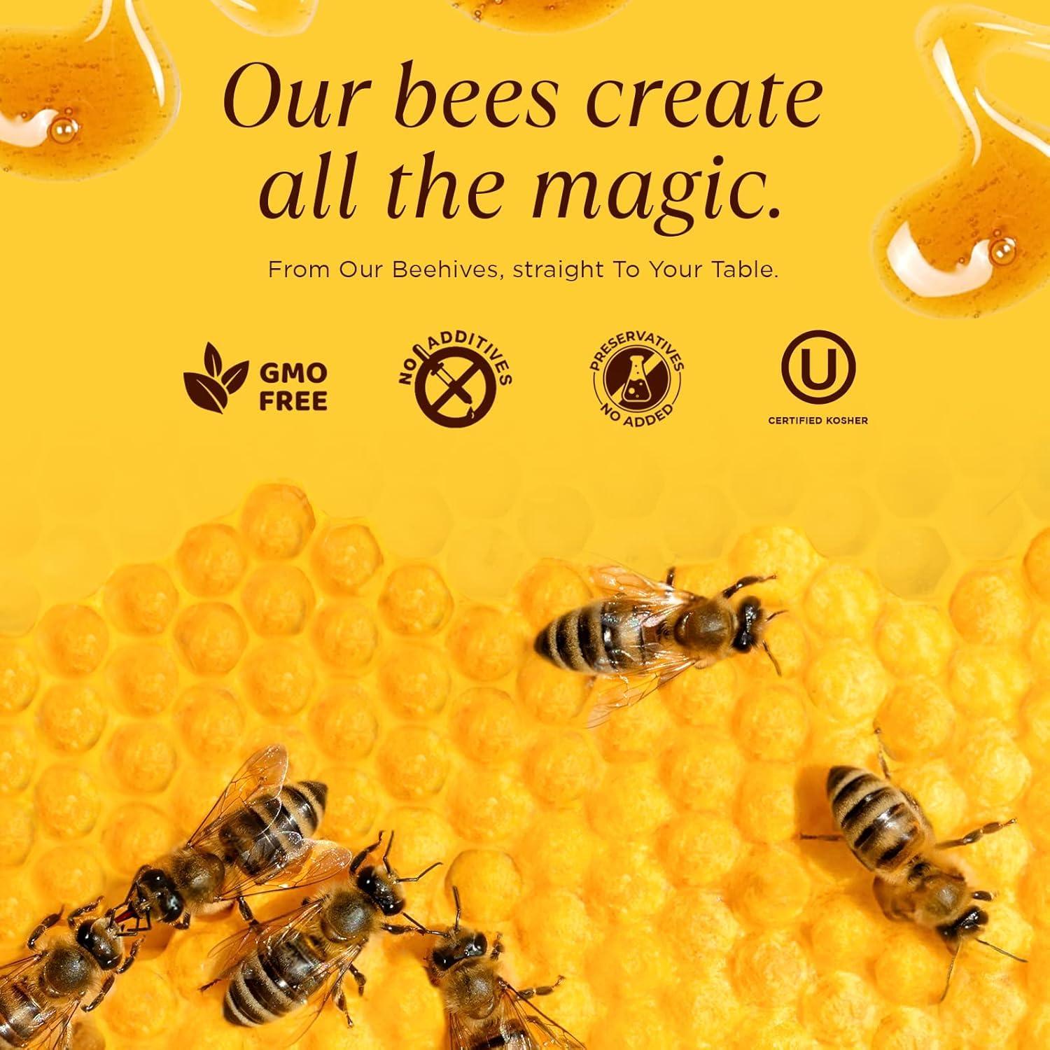 Pure Southern Honey Raw Edible Honeycomb Approx. 14 oz. - American Made by Pure Southern Honey