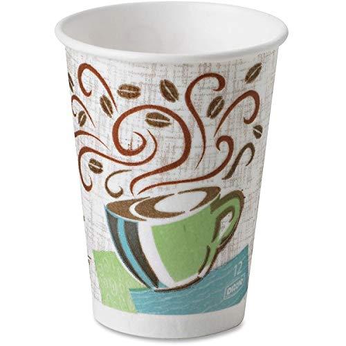 Dixie Dixie PerfecTouch 12 oz. Insulated Paper Hot Coffee Cup by GP PRO (Georgia-Pacific), Coffee Haze, 5342CDSBP, 160 Cups Per Case, Coffee Haze Design