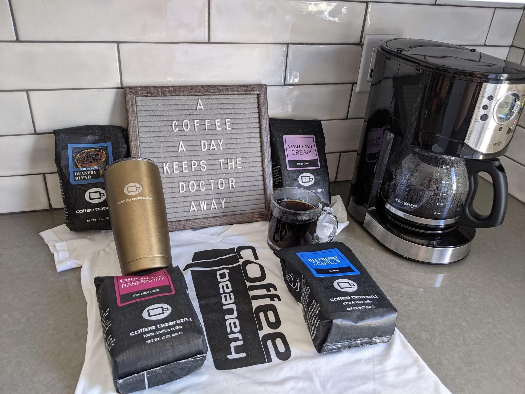 Coffee Beanery Vanilla Macadamia Nut Flavored Coffee, Specialty Arabica Coffee, Medium Roast, 3LB, Fine