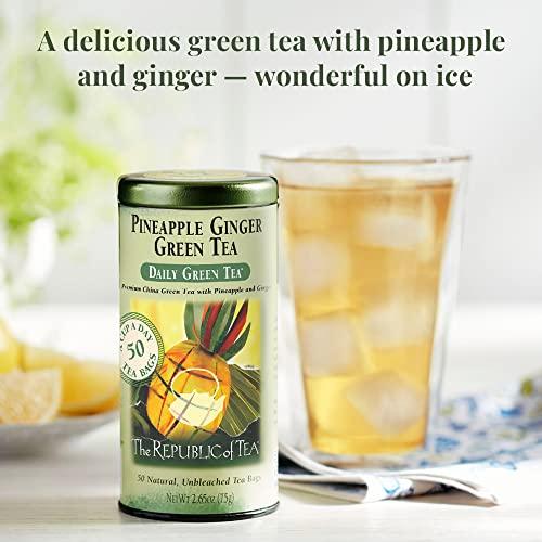 The Republic of Tea The Republic of Tea – Pineapple Ginger Daily Green Tea, 250 Tea Bags
