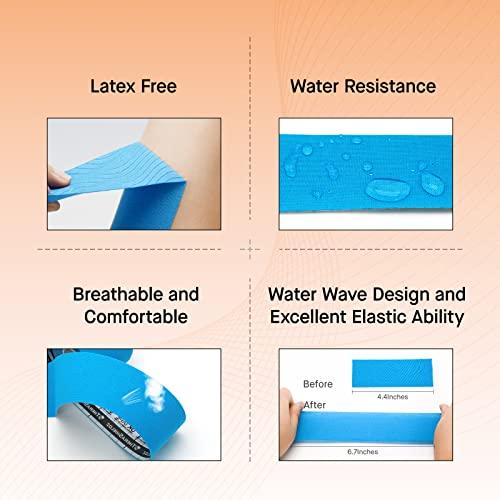 OK TAPE OK TAPE Kinesiology Tape, Basic Original Cotton Elastic Athletic Tape for Support and Recovery, Sports Tape Therapeutic Pain Relief, 2in16.4ft Uncut Roll - Pink