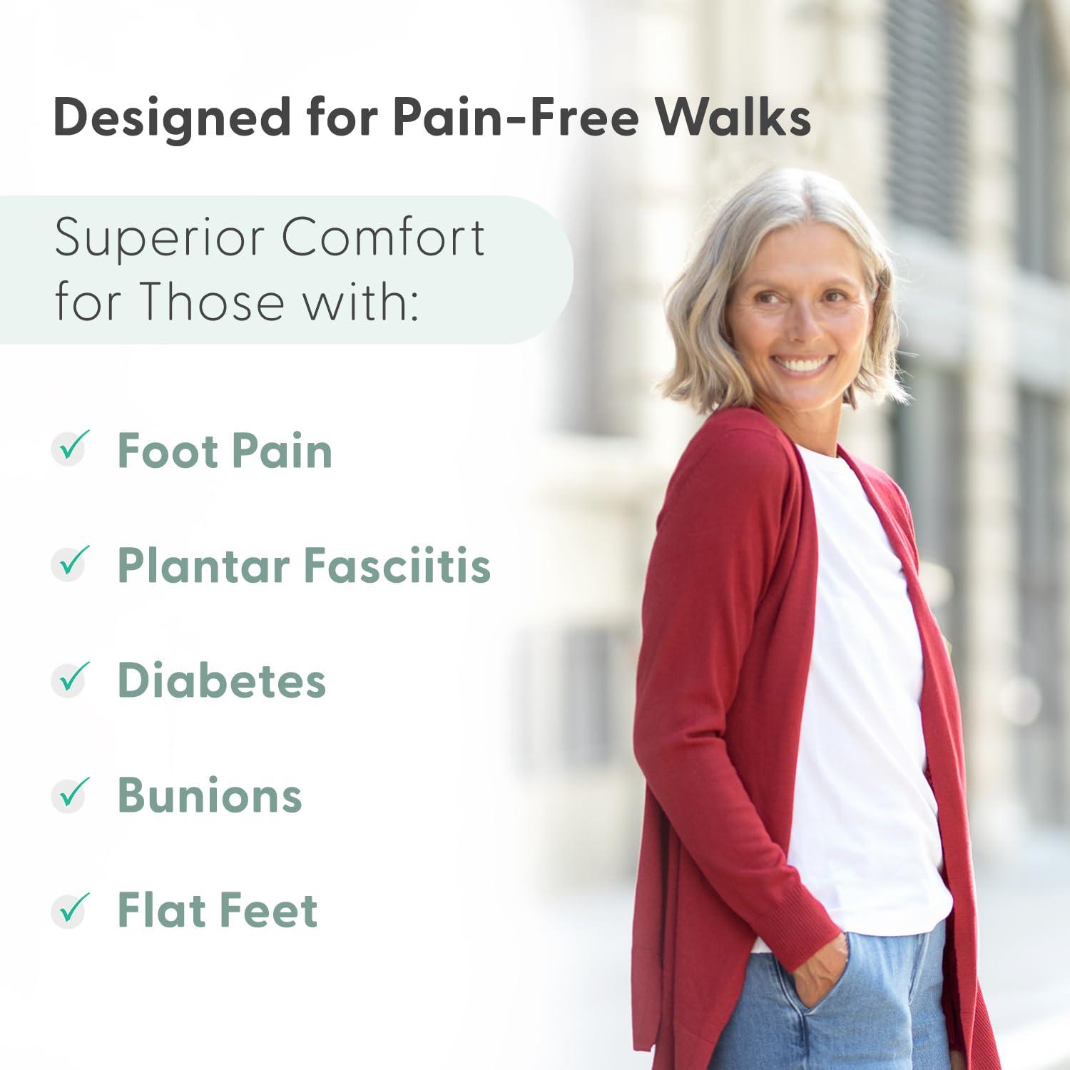 Orthofeet Orthofeet Proven Heel and Foot Pain Relief. Extended Widths. Orthopedic Diabetic Arch Support Women\'s Orthotic Sandals, Black