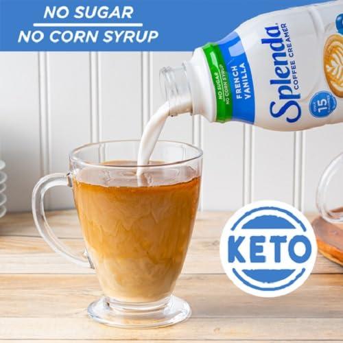 SPLENDA SPLENDA Sugar Free French Vanilla Coffee Creamer, 32 Fl Oz (Pack of 6)
