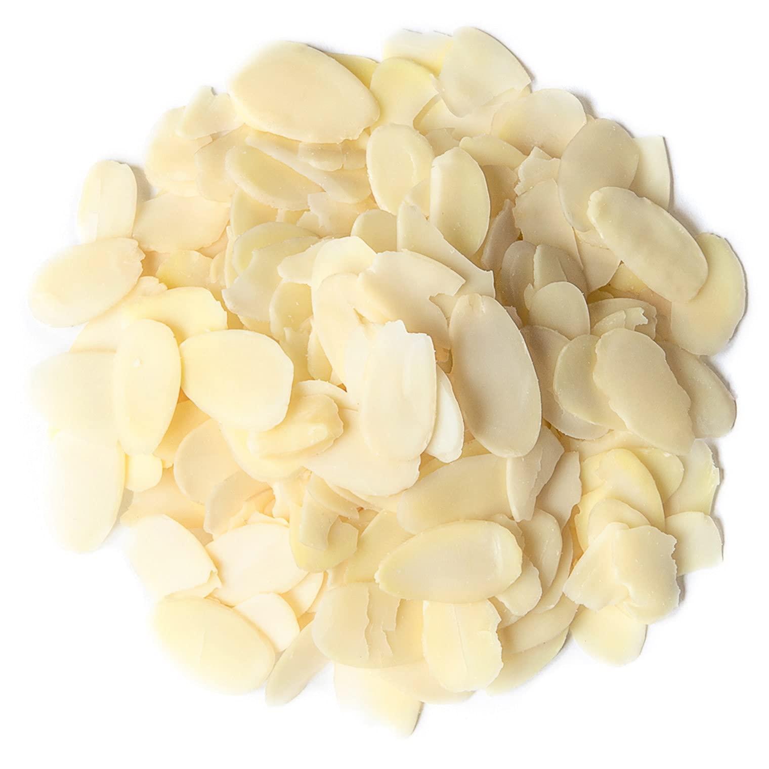 Food to Live Food to Live - Organic Blanched Sliced Almonds, 8 Ounces  Non-GMO, Raw, Unpasteurized, Unsalted, Vegan, Keto, Paleo, Kosher, Bulk, High in Protein