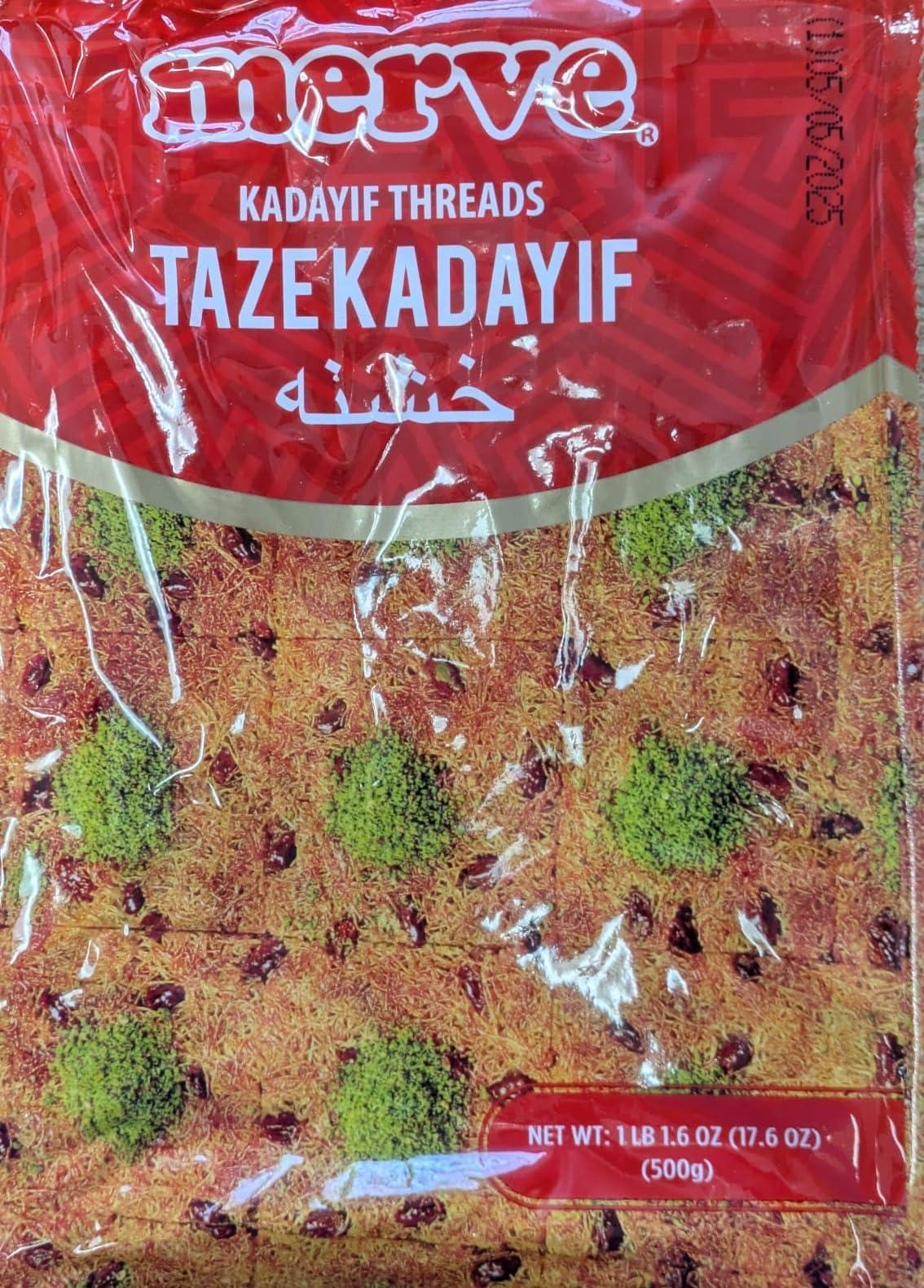 Raykush Art Merve Kataifi Dough - Shredded Fillo (Phyllo) Kataifi Fresh kadayf dubai chocolate katafi dessert 500g