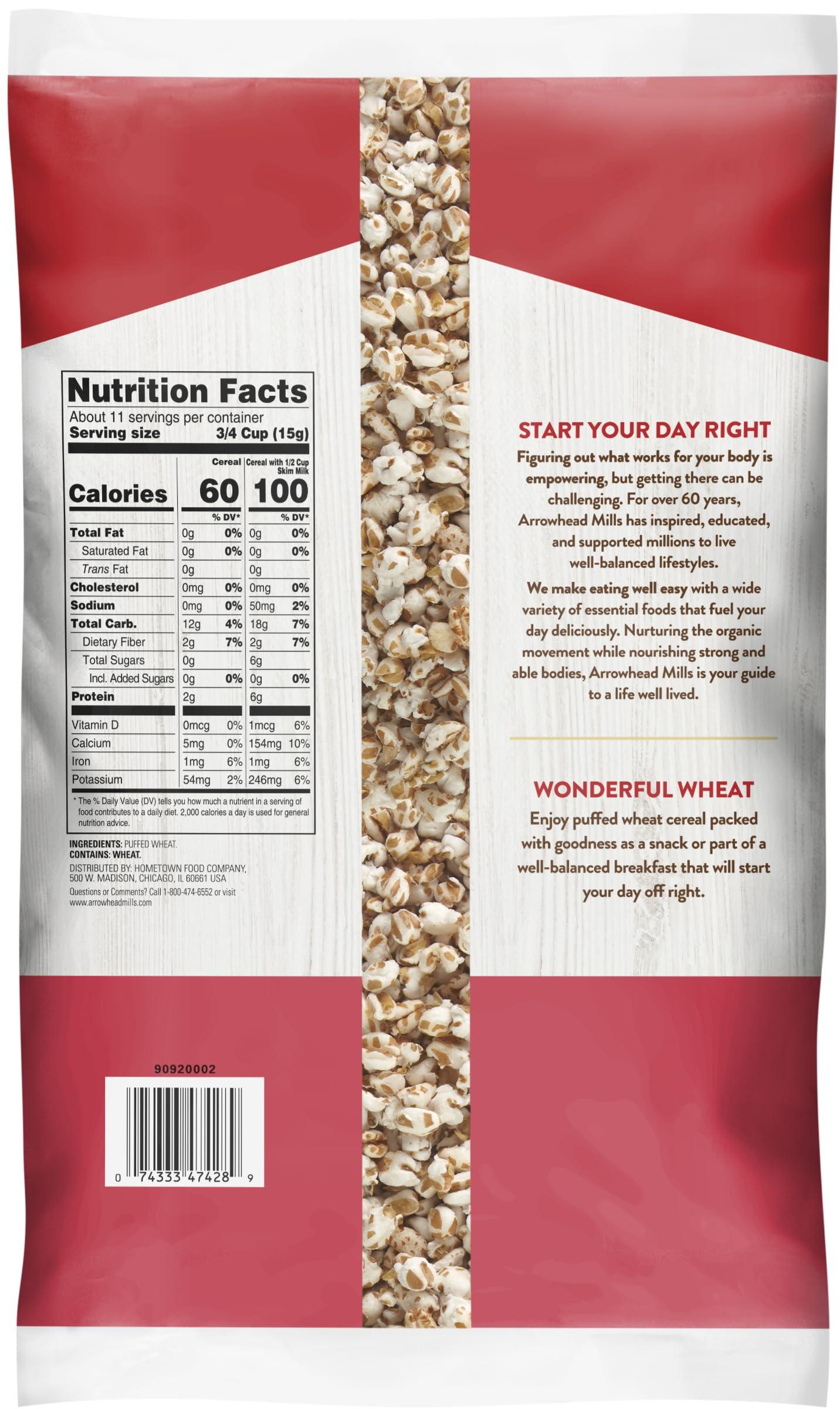 Arrowhead Mills Arrowhead Mills Cereal, Puffed Wheat, 6 oz. Bag