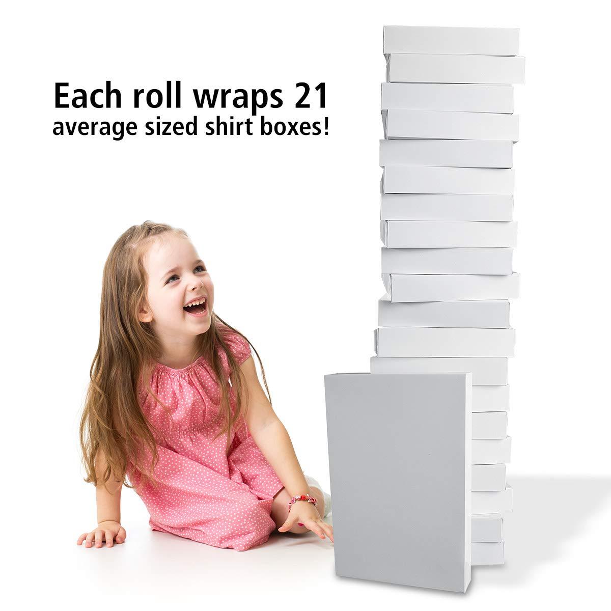 Current Current Red Kraft Rolled Wrapping Paper - Premium Jumbo 23-Inch x 32-Foot Gift Wrap Roll, 61 Square Feet Total, Heavyweight, Tear-Resistant