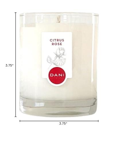 DANI DANI Naturals Scented Soy Candle - 7.5 Ounces (Citrus Rose)