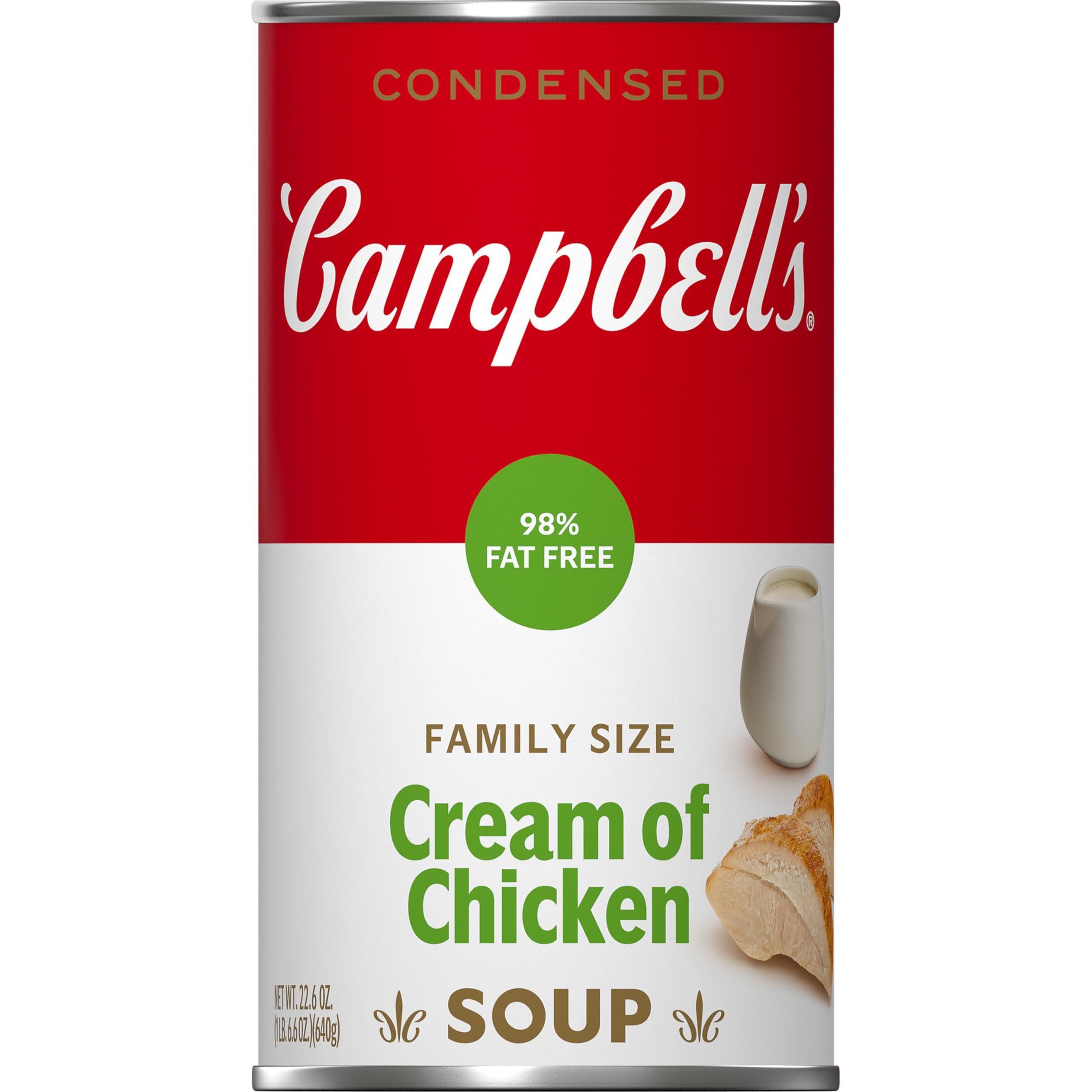 Campbell\'s Campbell\'s Condensed 98% Fat Free Cream of Chicken Soup, 22.6 oz Family Size Can