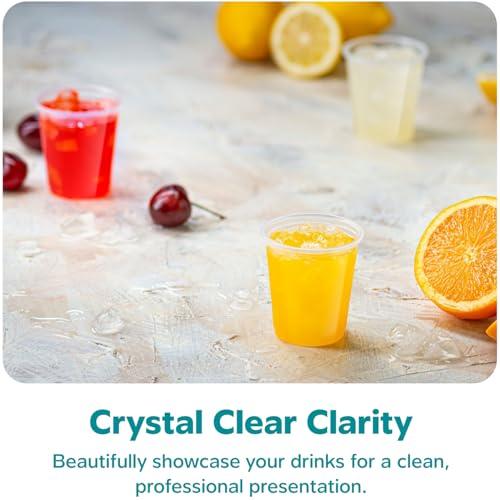 Comfy Package Comfy Package [3 oz. - 100 Count Clear Disposable Plastic Cups - Small Disposable Bathroom, Medicine Polypropylene, and Mouthwash Cups