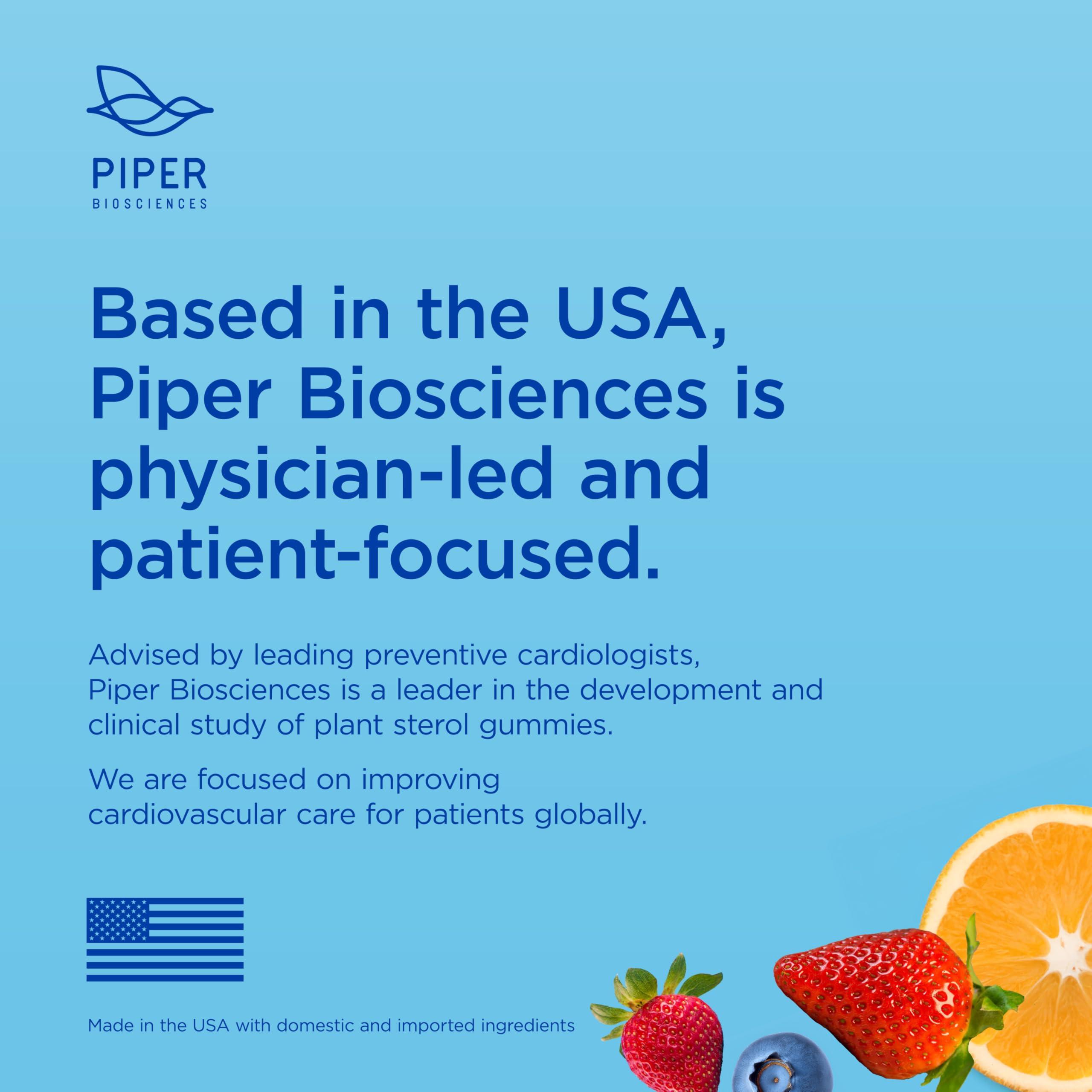 Piper Biosciences Piper Biosciences Cholesterol Health Plant Sterol Gummies: Plant Sterols Cholesterol Supplement (2 Boxes, 224 Gummies)