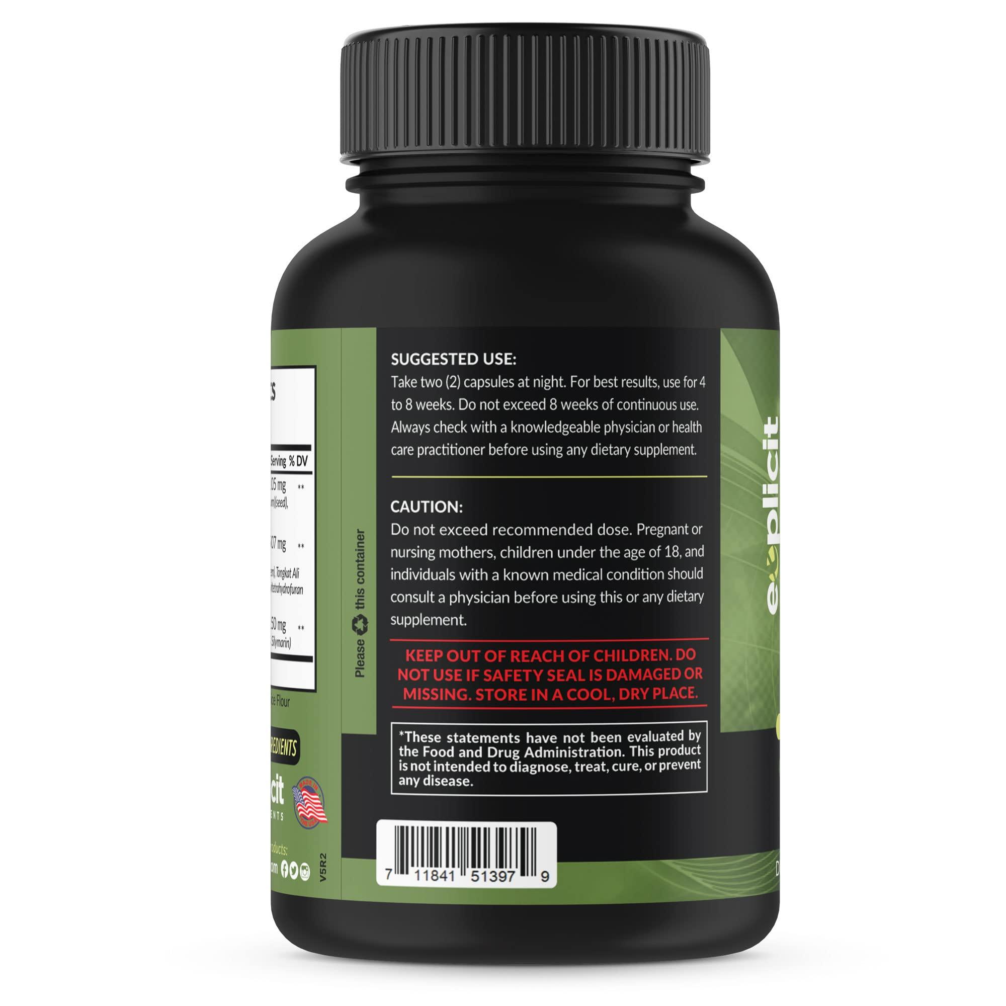 eXplicit Supplements eXplicit Supplements Keep Those Gains PCT 3-in-1 - Post Cycle Therapy - 60 Capsules