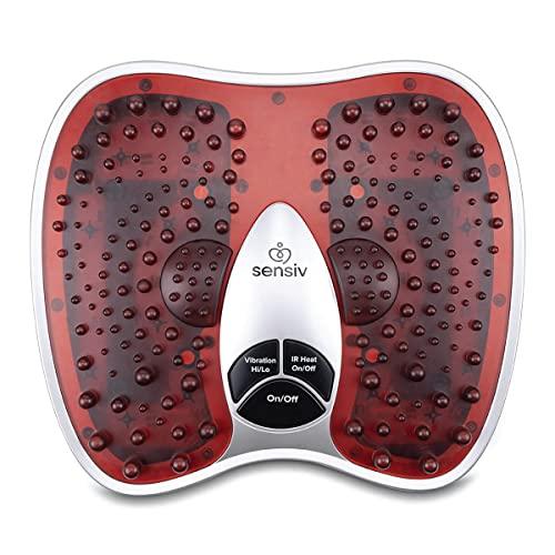 Sensiv Sensiv Acupressure Foot Massager for Blood Circulation and Pain Relief for Foot Pain and Plantar Fasciitis Relief Infrared Heat with Adjustable Vibration