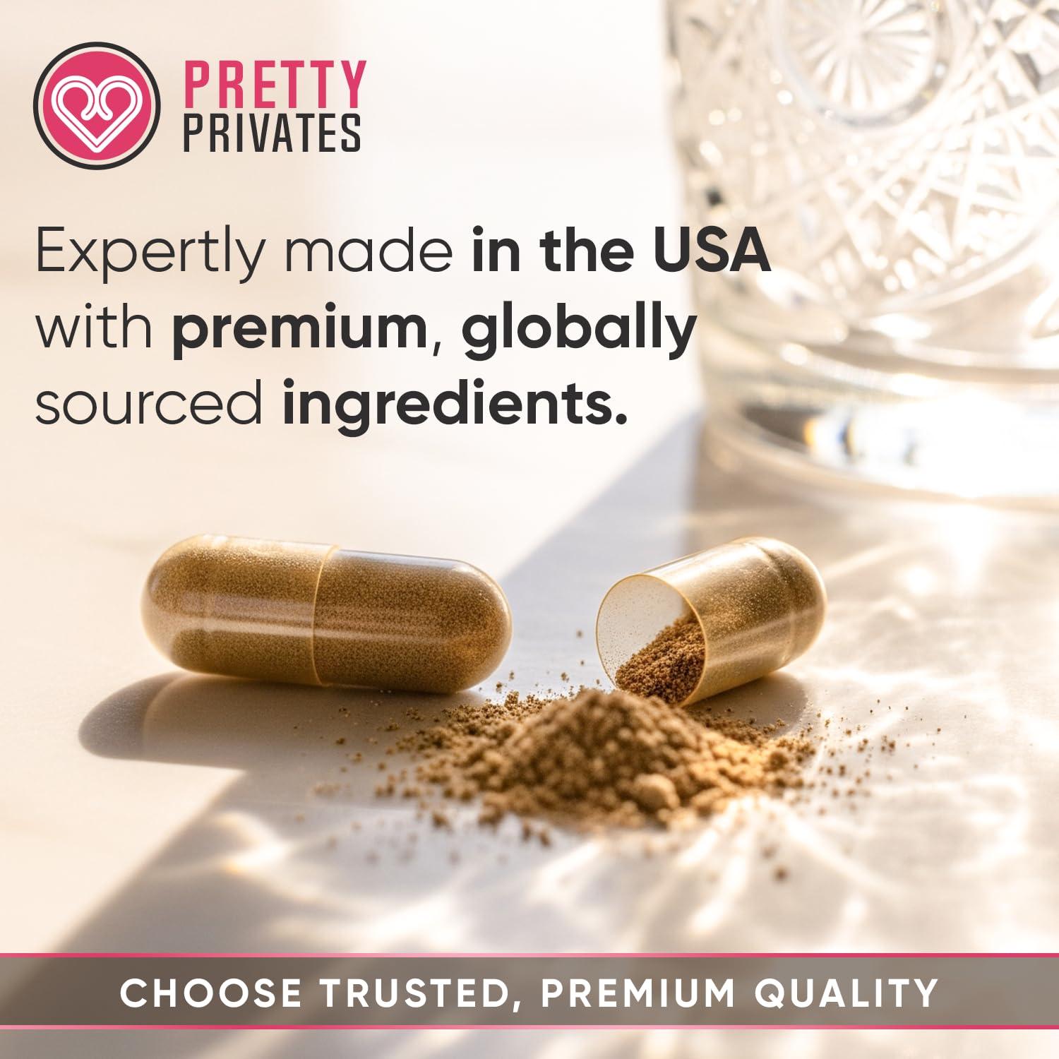 Pretty Privates Pretty Privates Premium Butt Enhancement Pills - Max Boost Glute Growth Supplement to Tighten, Firm and Lift Booty and HIPS - Advance Butt Enhancer Pills to Reduce Sagging - 60 ct