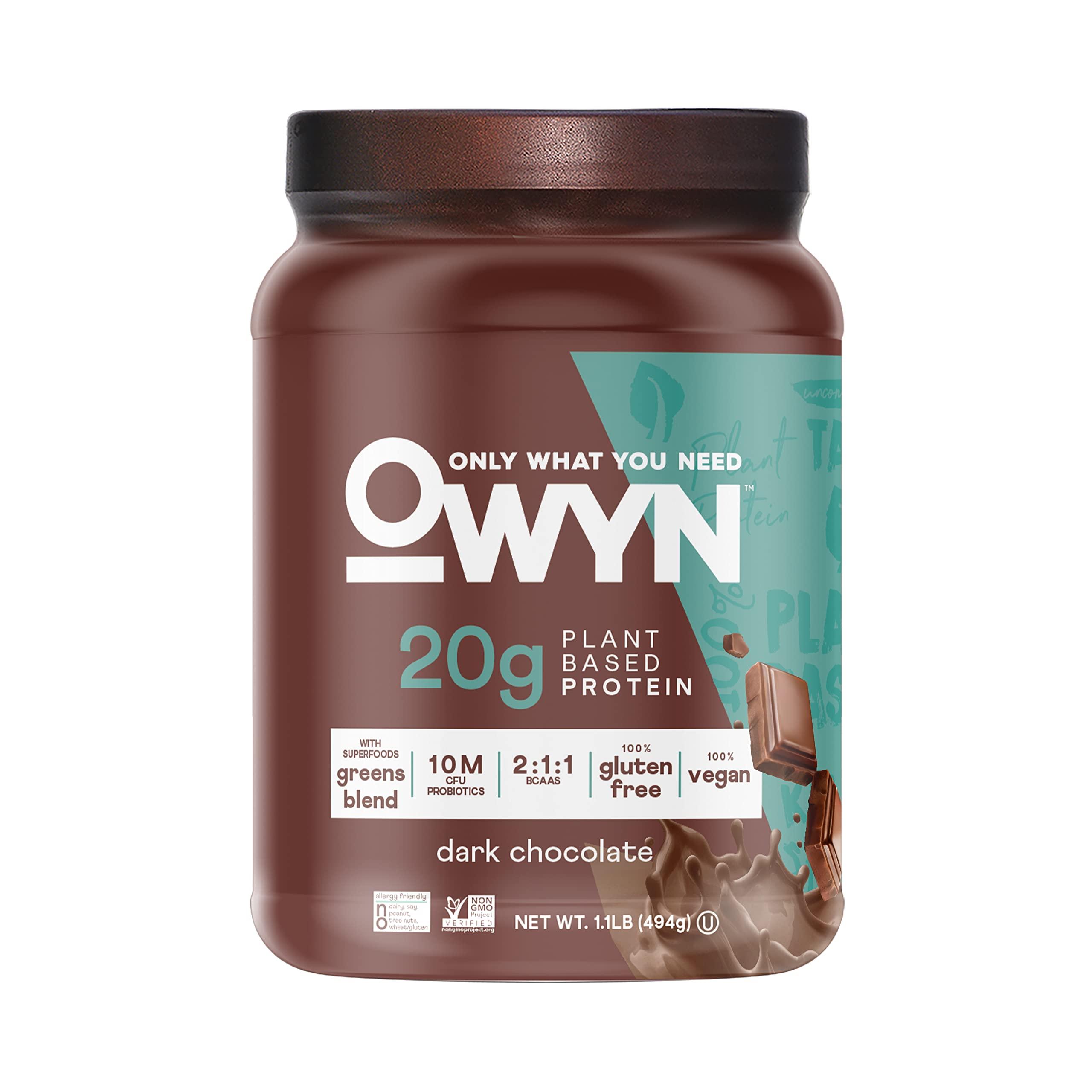 OWYN Only What You Need OWYN Only What You Need Plant-Based Protein Powder, Dark Chocolate, 1.17 lbs