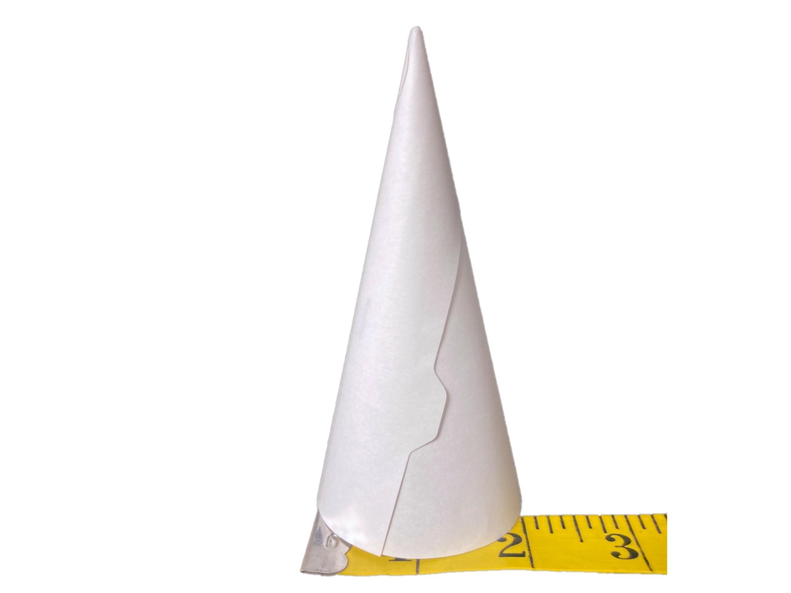 Dot Red Dot Red - 200 Medium Sugar Cone Paper Jackets - Recyclable - Straight Edge Ice Cream Waffle Cone Jacket (200 Pack)