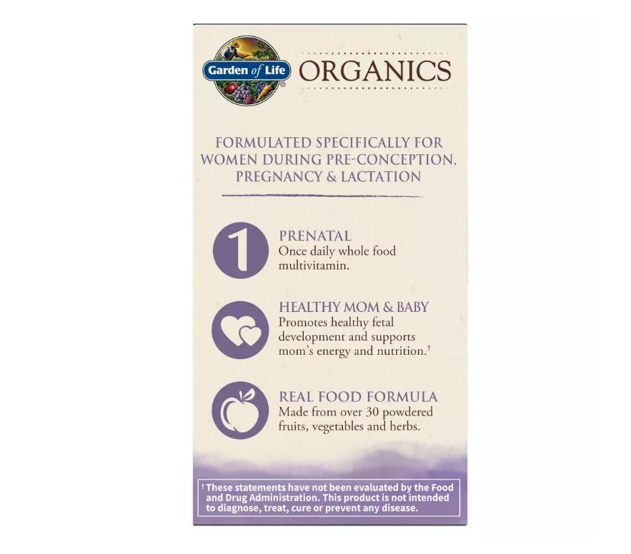 Garden of Life Garden of Life My Kind Organics Prenatal, 30 Tablets