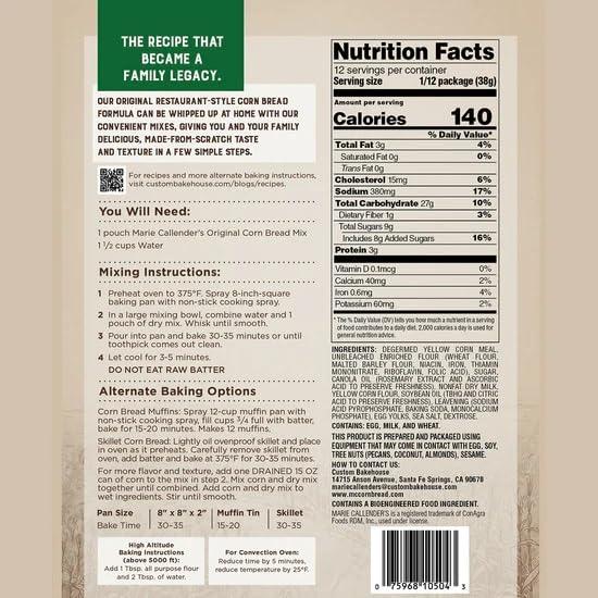 Marie Callender's Marie Callender\'s Original Corn Bread Mix 16 Oz (3-pack) by Marie Callender [Foods]