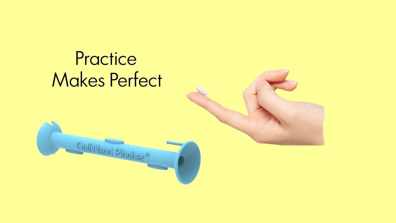 OptiWand OptiWand Pincher Soft Contact Lens Inserting Removing Tool. Helper to Pinch Eye Lenses for Removal. Applicator Inserter Remover Extractor Device. Gift Eyes Contacts Insertion Removal Solution Stick