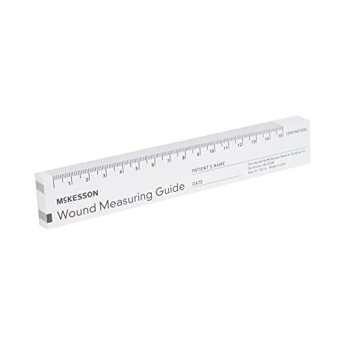 McKesson McKesson Wound Measuring Guide Ruler, Non-Sterile, Paper, 6 in, 50 count, 12 Packs, 600 Total