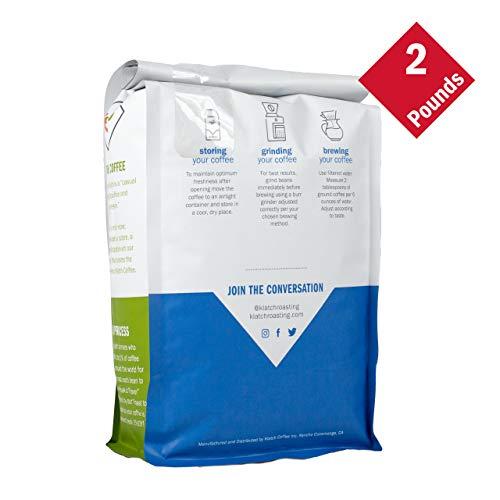 Klatch Coffee, Inc. Klatch Coffee House Espresso Medium-Dark Roast, 2 Pounds, Whole Bean