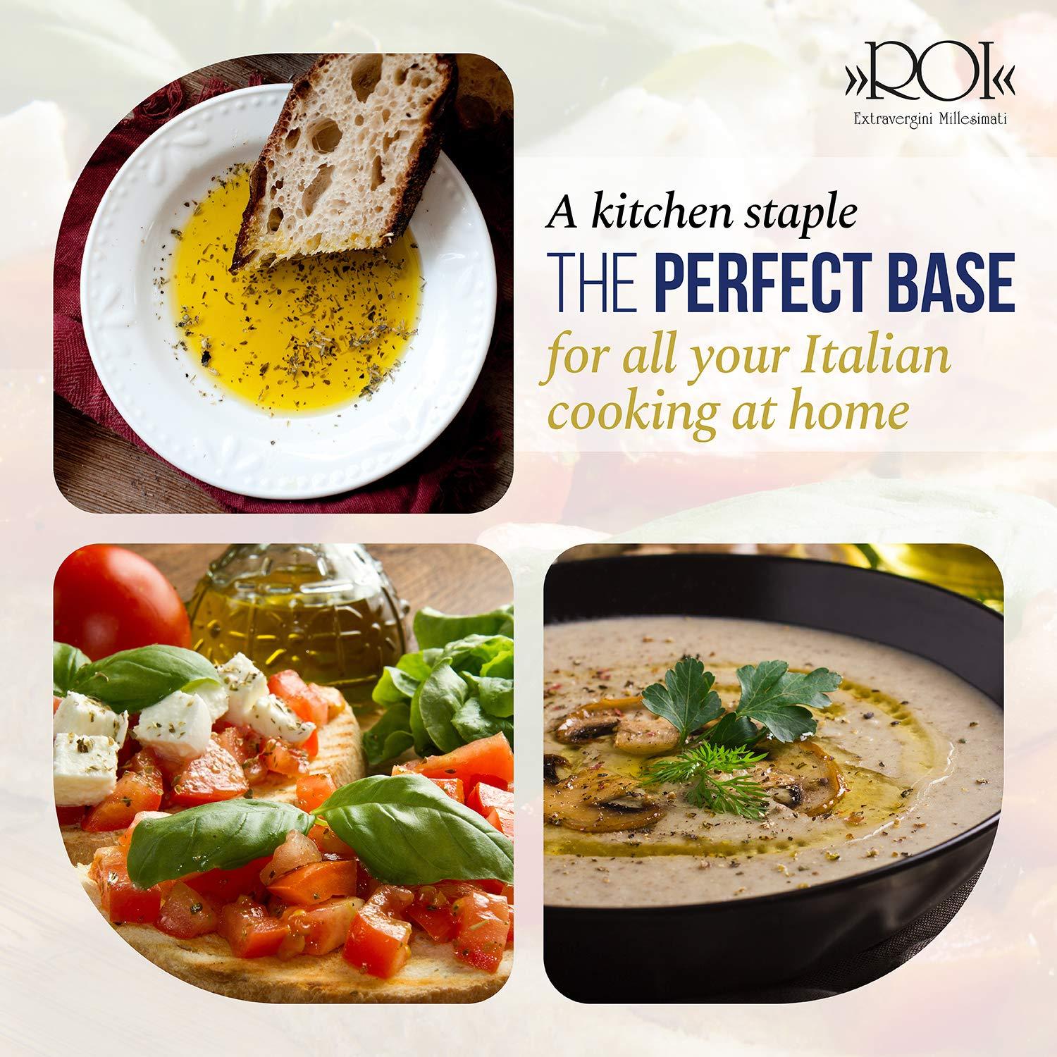 ROI ROI Pesto Sauce - Vegan Pesto - Fresh Ligurian Basil Pesto and ROI Ligurian Italian Extra Virgin Olive Oil First Cold Pressed - Cucina Olive Oil