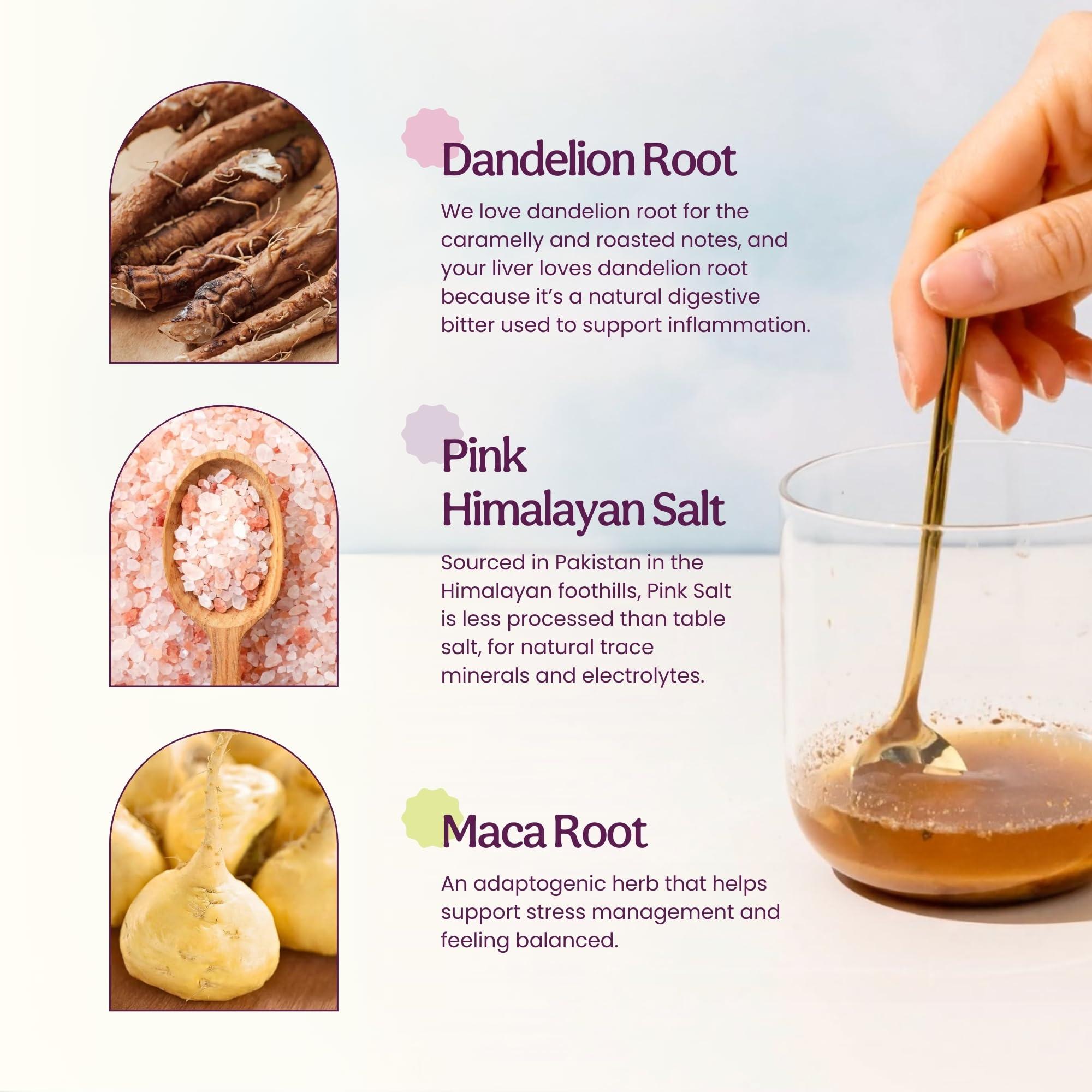 Blume Blume Salted Caramel Latte - Organic Sugar-Free, Keto-Friendly, Vegan And Gluten-Free Superfoods Latte - 100 Grams