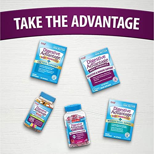 Digestive Advantage Digestive Advantage Probiotic Gummies for Digestive Health, Daily Probiotics for Women & Men, Support for Occasional Bloating, Minor Abdominal Discomfort & Gut Health, 2x90ct Bottles Superfruit