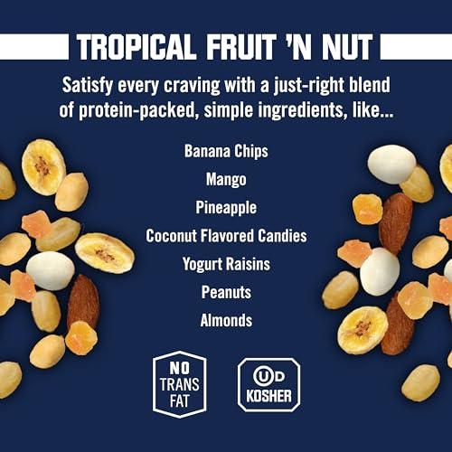 Kar's Kars Nuts Tropical Fruit N Nut Trail Mix, 28 oz Resealable Pouch (Pack of 1), Gluten-Free Snack Mix
