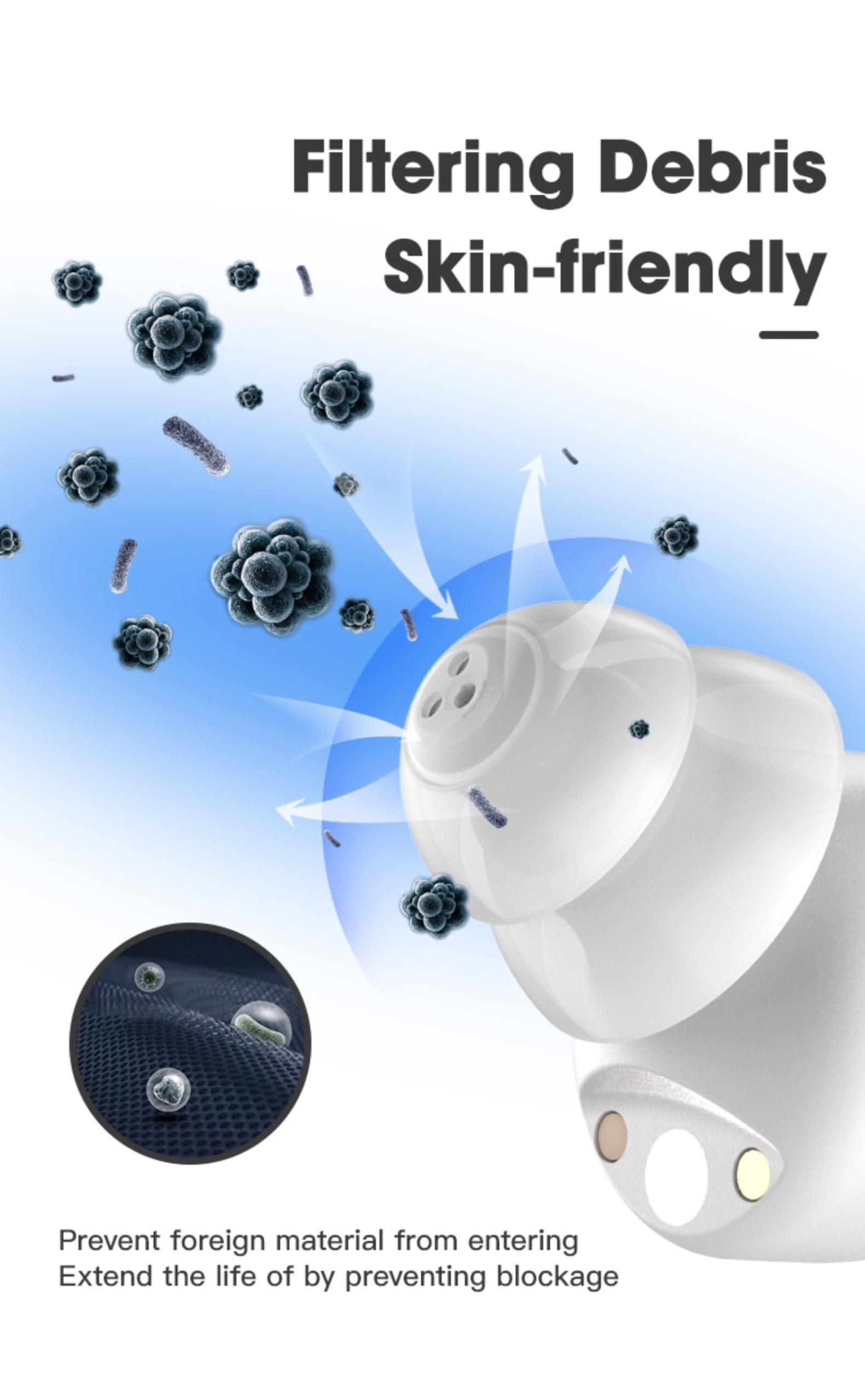 Generic Generic Rechargeable Hearing Aids for Seniors Mini Hearing Amplifiers with Noise Cancelling and Simple Touch Volume Control, Includes Charging Case - Perfect for Severe Hearing Loss