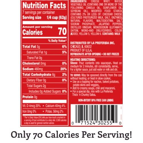 LA PREFERIDA La Preferida Nacho Cheese Sauce, 15 Ounce (Pack of 12)