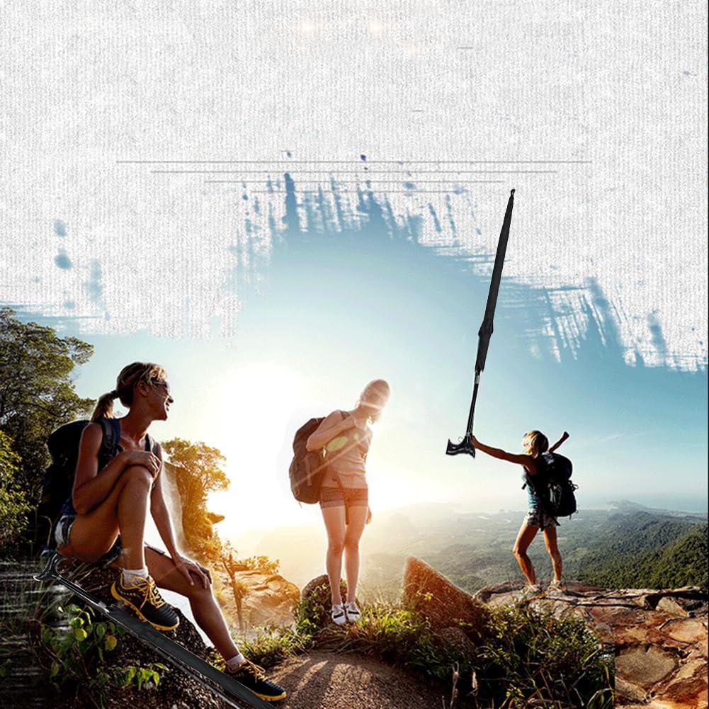 AVIITI AVIITI Outdoors Walking Cane Umbrella, Non Slip City-Safewalking Windproof Stick Umbrella, Tourism Multifunction Crutch Umbrella Men Women,B,83cm/32.6inch