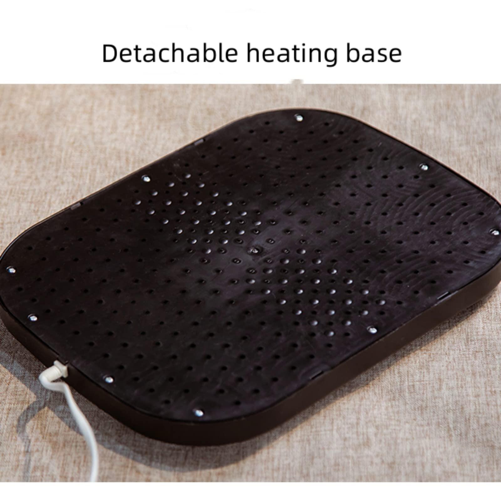 Generic Heated Feet Warmer USB Rechargeable Cute Cartoon Shape Foot Warmers Foot Heater Electric Heating Pad Winter Office Heating Shoes Foot Warmer Slippers (Grey Goose)