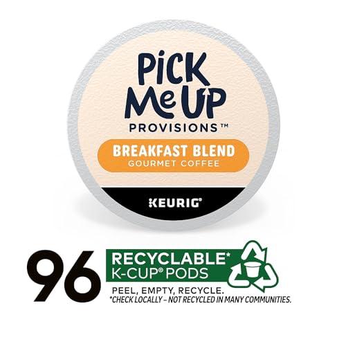 Pick Me Up Provisions Pick Me Up Breakfast Blend Coffee Pods, Light Roast, 96/Carton
