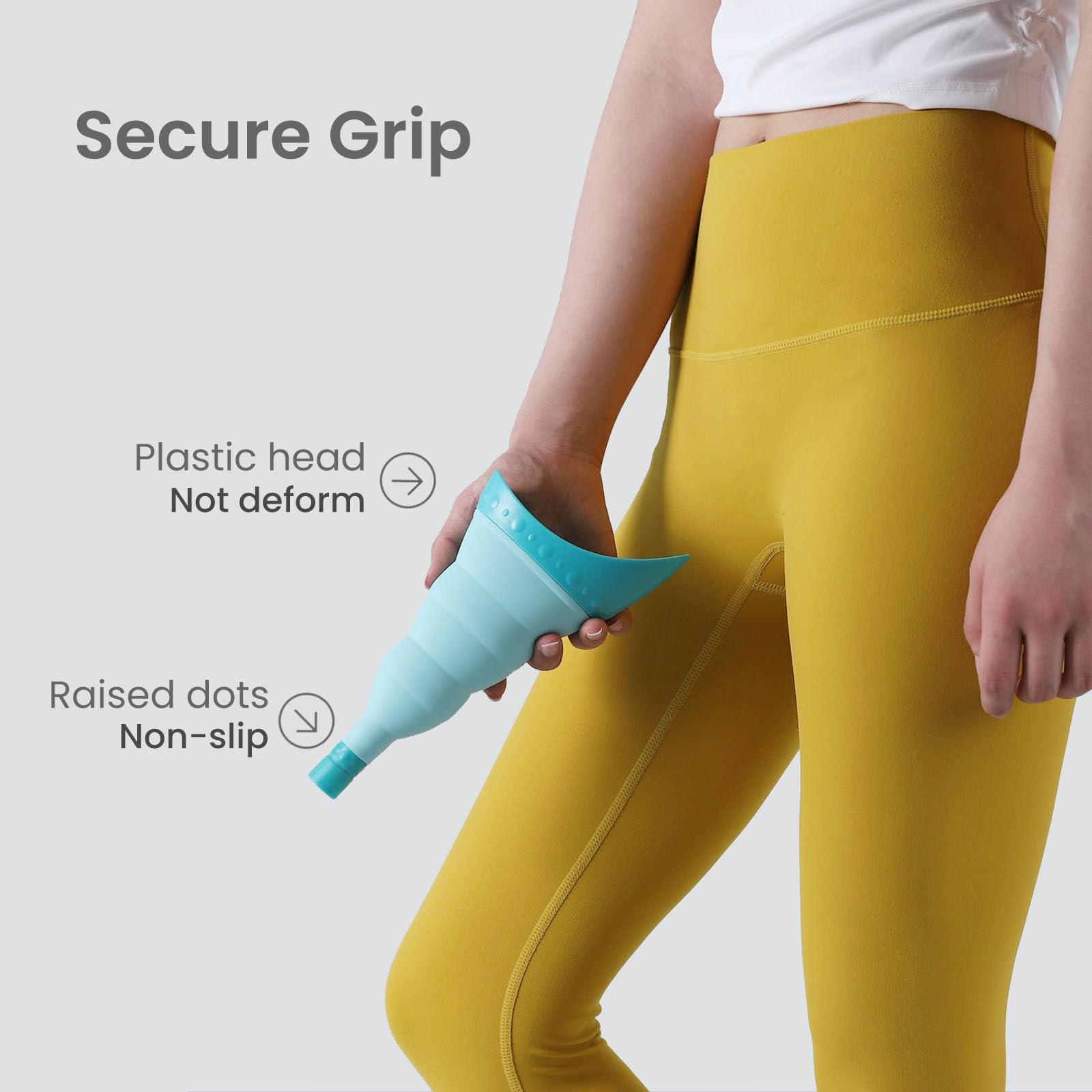 TRIPTIPS TRIPTIPS Pee Conch Foldable Female Urinal Device Portable Urinal for Women She Pee Cup for Women, Pee Funnel for Women Travel Stand to Pee Womens Urinal Funnel with Tube Case