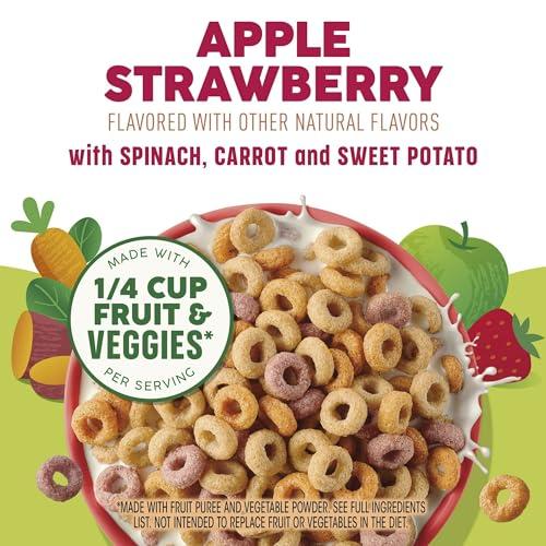 Cheerios Cheerios Veggie Blends, Apple Strawberry Cereal, 300g/10.5 oz. Box