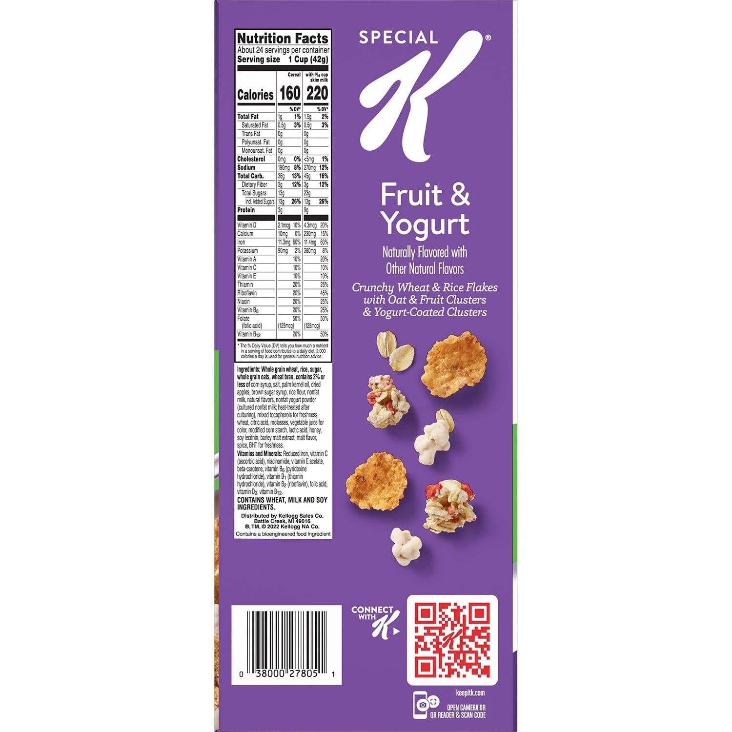 Kellogg's Kellogg's Special K Breakfast Cereal, Fruit and Yogurt (2 pk.)