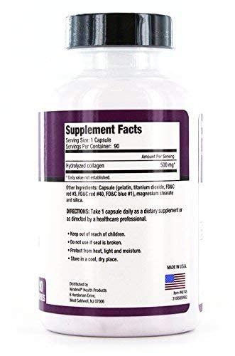 Rejuvicare Rejuvicare Super Collagen Capsules for Beauty, Healthy Joints, Hair, Skin, & Nails, 90 Servings, Multi, (N8745)