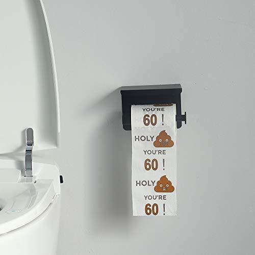 Winoo Design Happy 60th Birthday Gifts for Women and Men - 3-Ply Funny Toilet Paper Roll, Birthday Decorations for Him, Her, Novelty, Gag Funny Gift