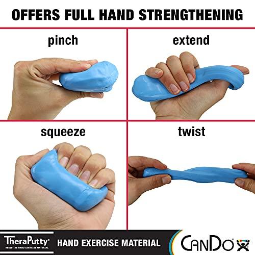 CanDo CanDo TheraPutty Standard Hand Exercise Putty For Rehabilitation, Exercises, Hand Therapy, and Occupational Therapy. Use To Strengthen Hand Muscles, Improve Fine Motor Skills, And Decrease Stress