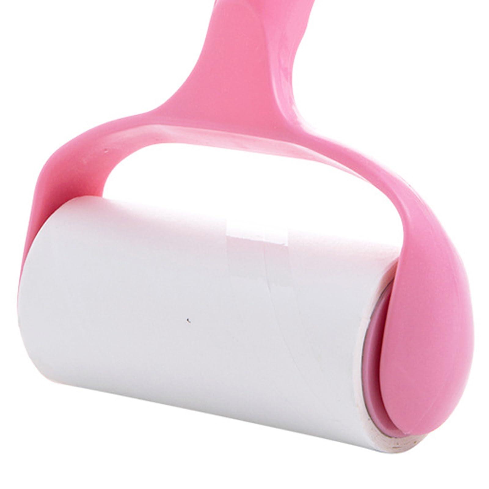 Worparsen Worparsen Double-Sided Adhesive Lint Remover Gentle Roll Clothes Cleaner Roller Sticker Effortless Pet Hair Removal with Strong Adhesion Ergonomic Handle No Pink